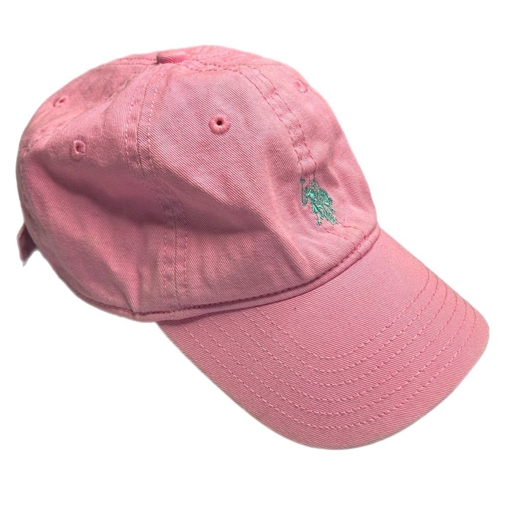 U.S. Polo Assn. Pink Cap with Blue Embroidery